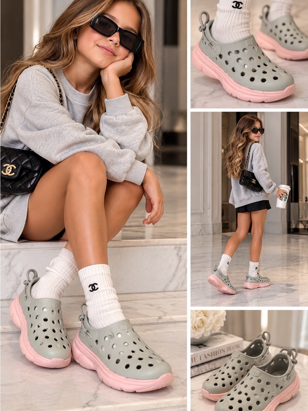 Kane Revive Active Recovery Shoes – Gray & Pink
